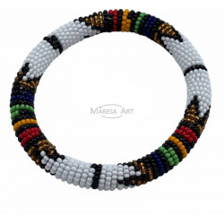 Bracelet Massai blanc