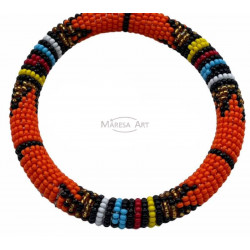 Bracelet Massai orange
