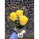 Warm bright yellow roses 50 cm (03 stems)