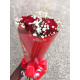 Bright red composition 50 cm (04 stems)