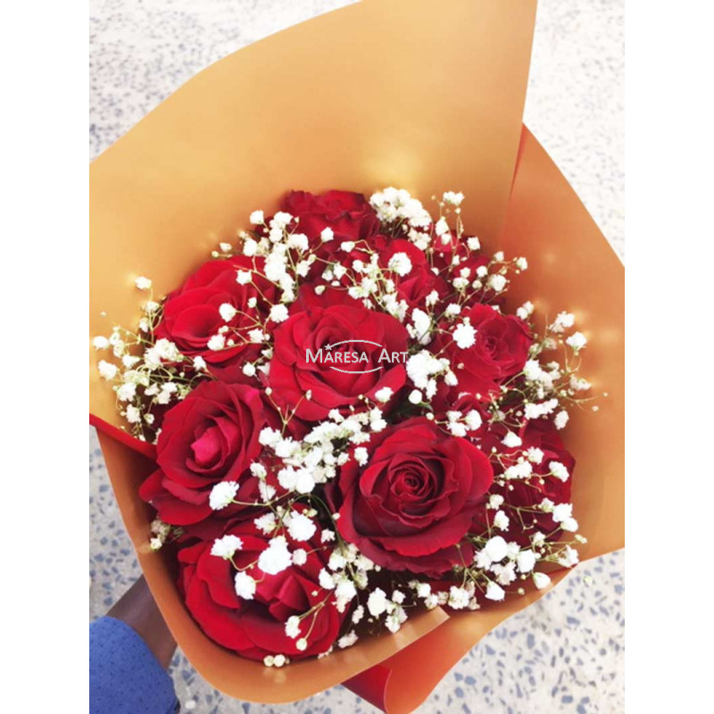 10 roses rouges - Maresa