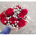 Bouquet de 07 roses rouges