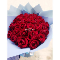 Bouquet de 30 roses rouges