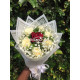 Pure whiteness with foliage 50 cm (07 stems)