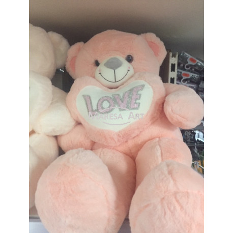 Grande peluche rose 1 mètre