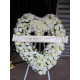 Heart-shaped spray base 60 cm