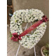 Natural heart-shaped sheaf base 60 cm