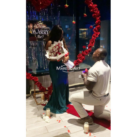 Demande en mariage autour d'une décoration adéquate