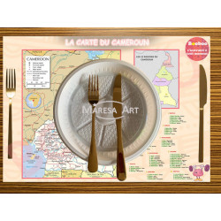 La carte du Cameroun