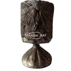 Vase recyclé drapé