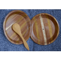 2 wooden plates